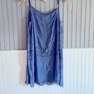 Free people hand beaded slip dress. Worn once